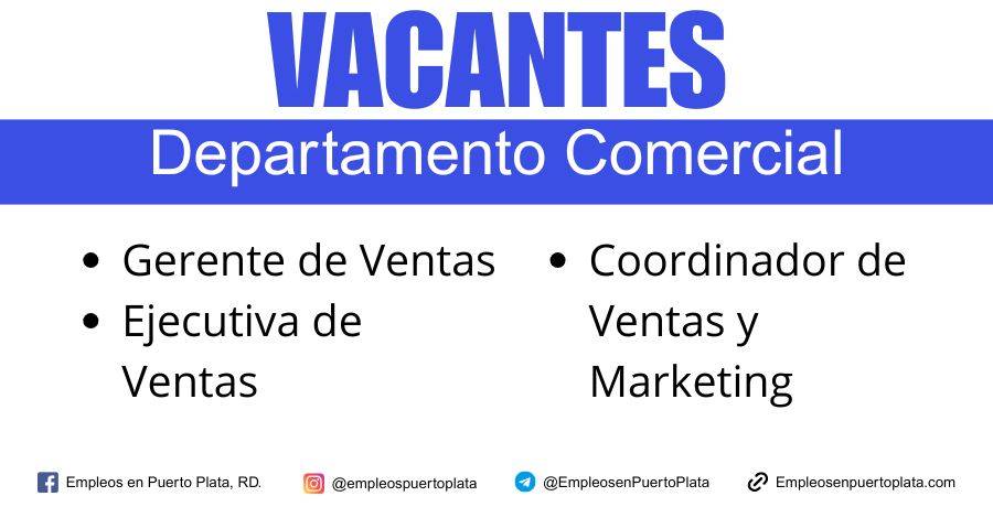 chc hotels y holiday inn solicita personal del departamento comercial en puerto plata