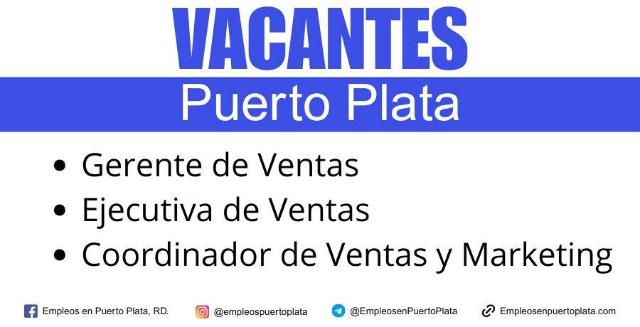 chc hotels y holiday inn solicitan personal para el departamento comercial en puerto plata