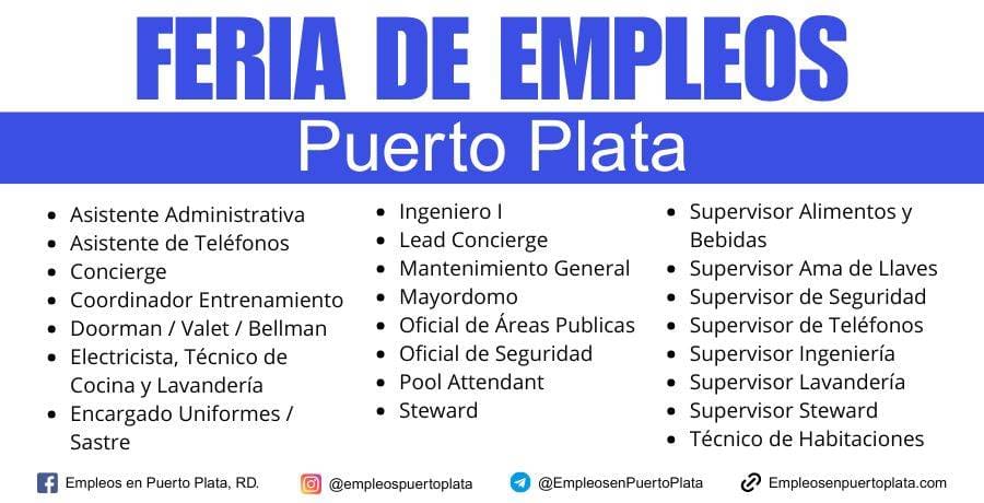 feria de empleo con cap cana resorts en puerto plata