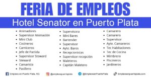 feria de empleos del hotel senator en puerto plata