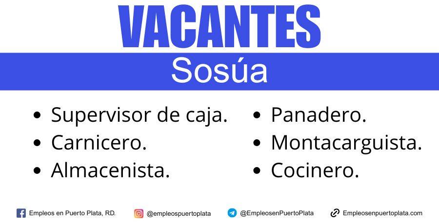supermercado playero solicita personal para trabajar en sosúa